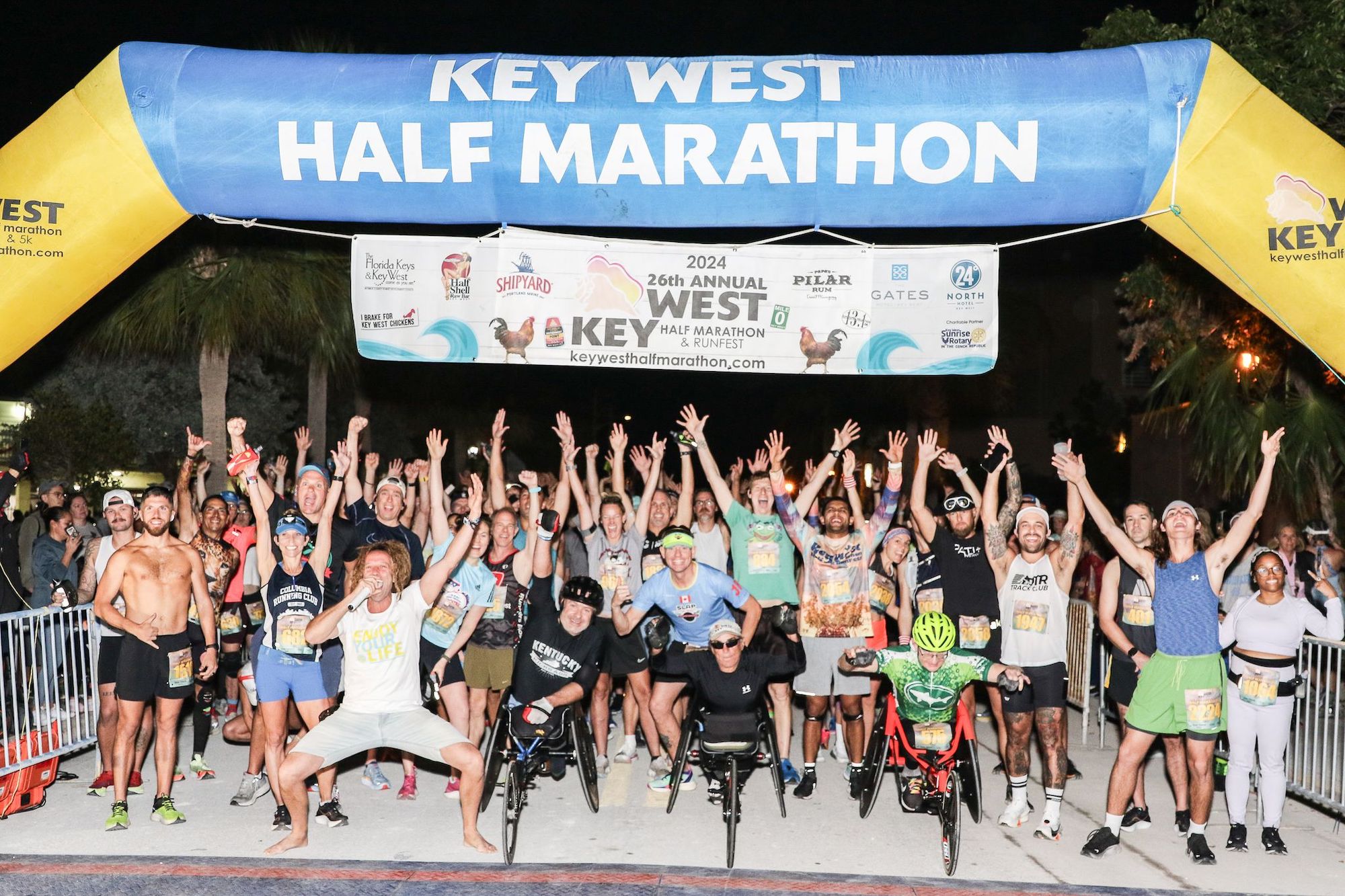 Over 3500 Runners Kick Off 2024 at the Key West Half Marathon