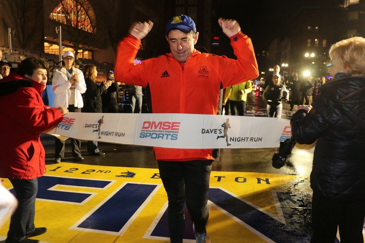 Dave McGillivray Runs His 46th Straight Boston Marathon at Night