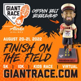 San Francisco Giants 2022 Brandon Belt Captain SF Race Bobblehead